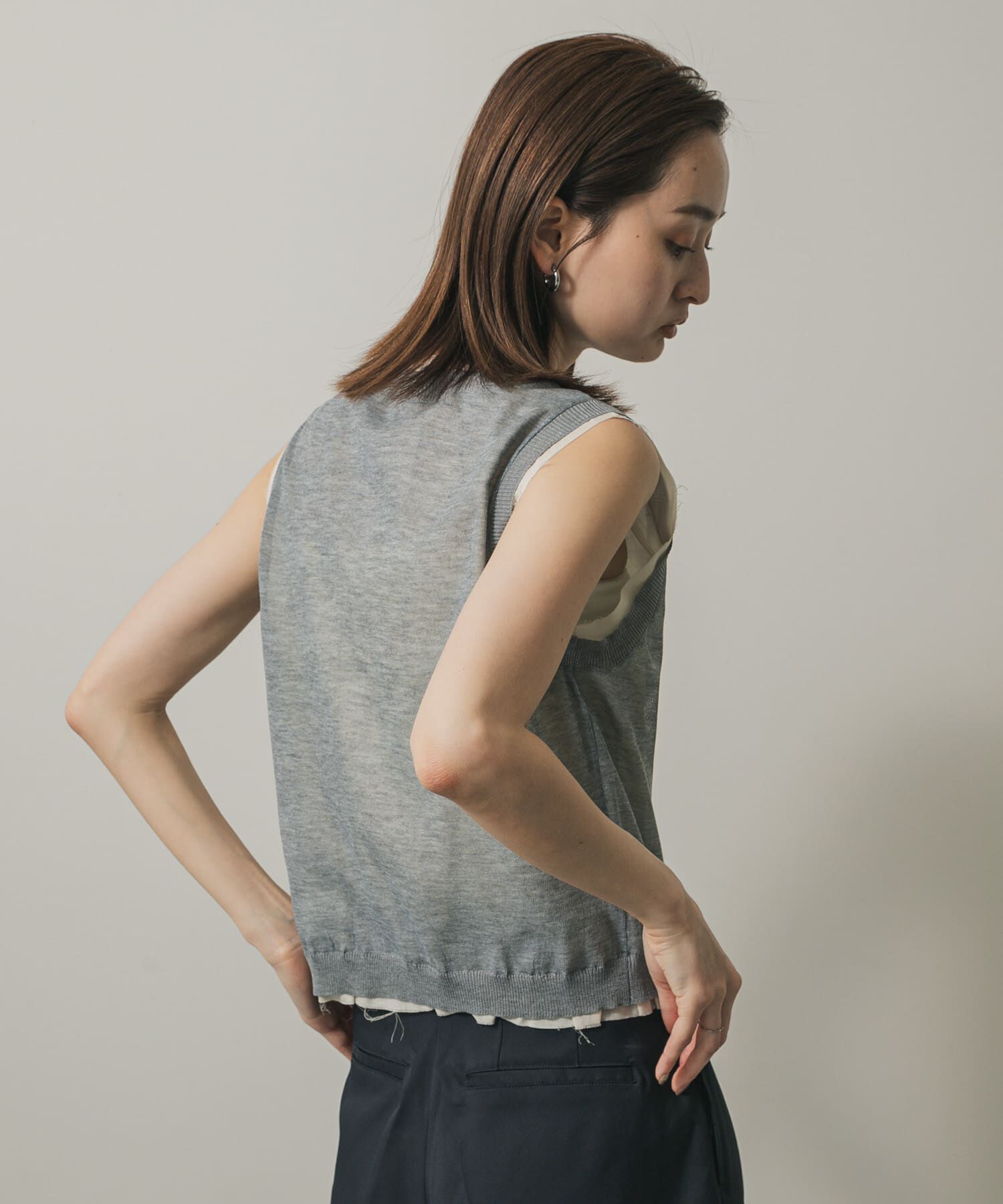 SENSE OF PLACE by URBAN RESEARCH「カットオフレイヤードセーター」|ニット・セーター|