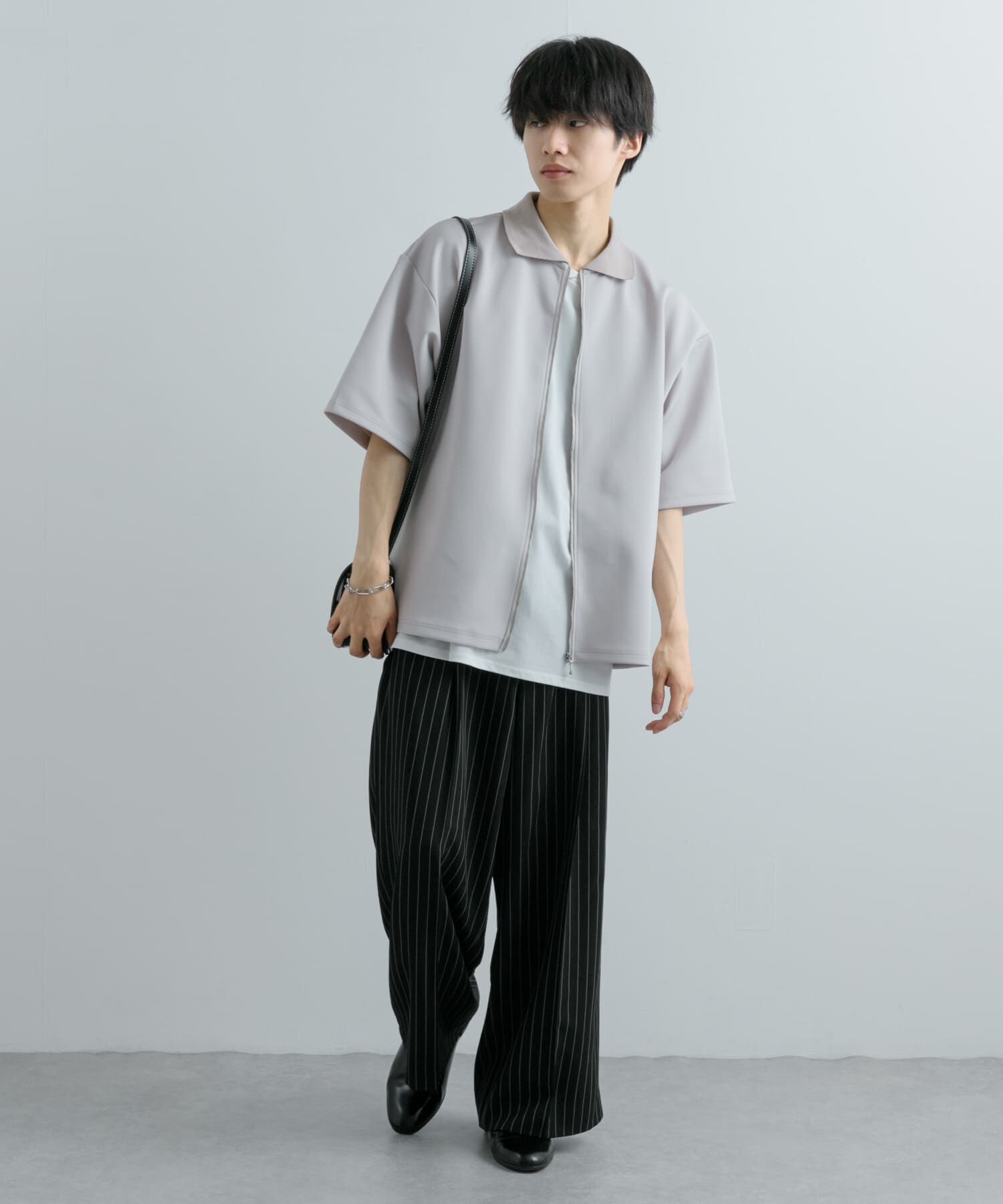 SENSE OF PLACE by URBAN RESEARCH「『ユニセックス』ZIPカーディガンTシャツ(5分袖)」|カーディガン|