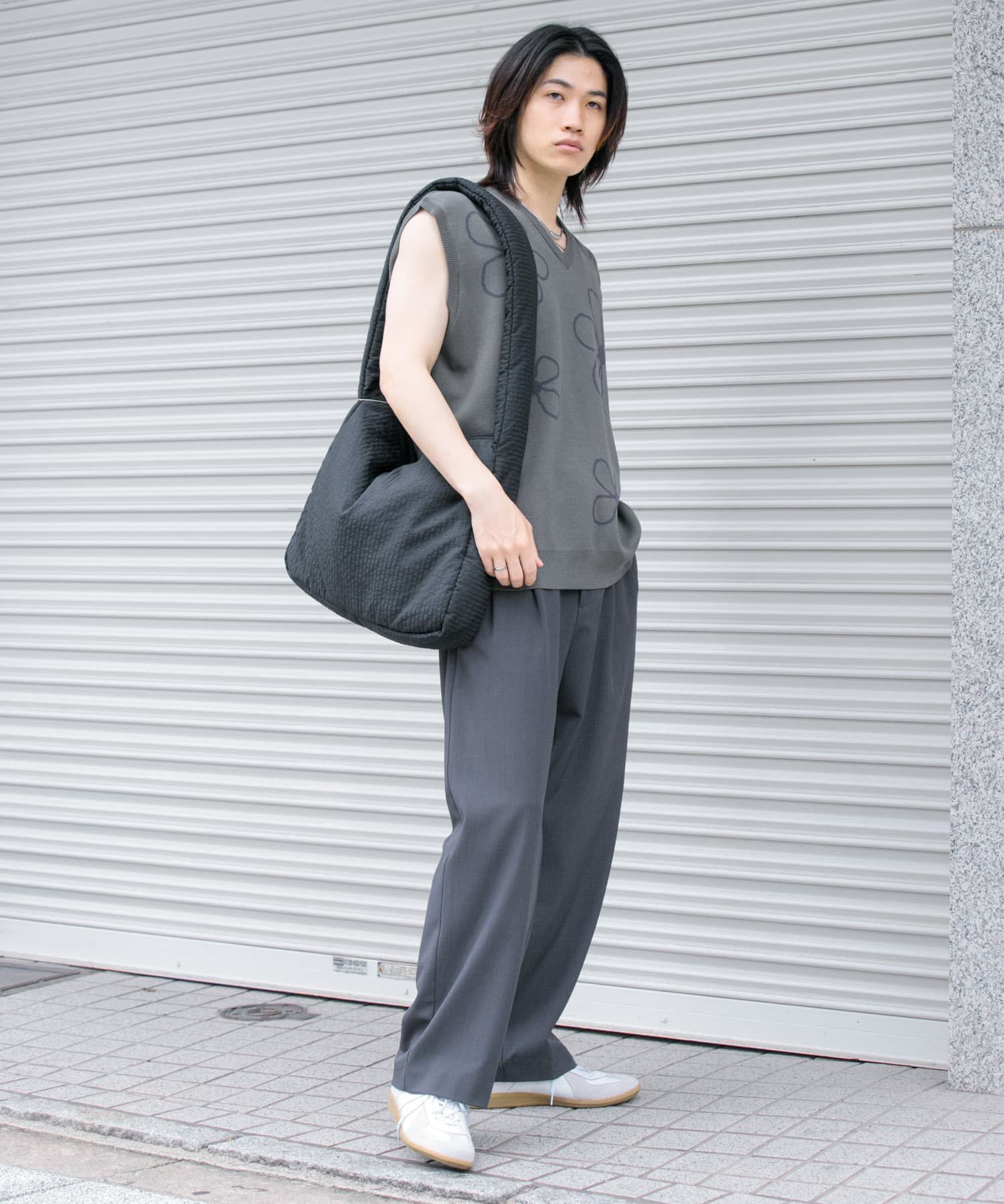 SENSE OF PLACE by URBAN RESEARCH「ポップアートフラワーニットベスト」|ベスト・ジレ|