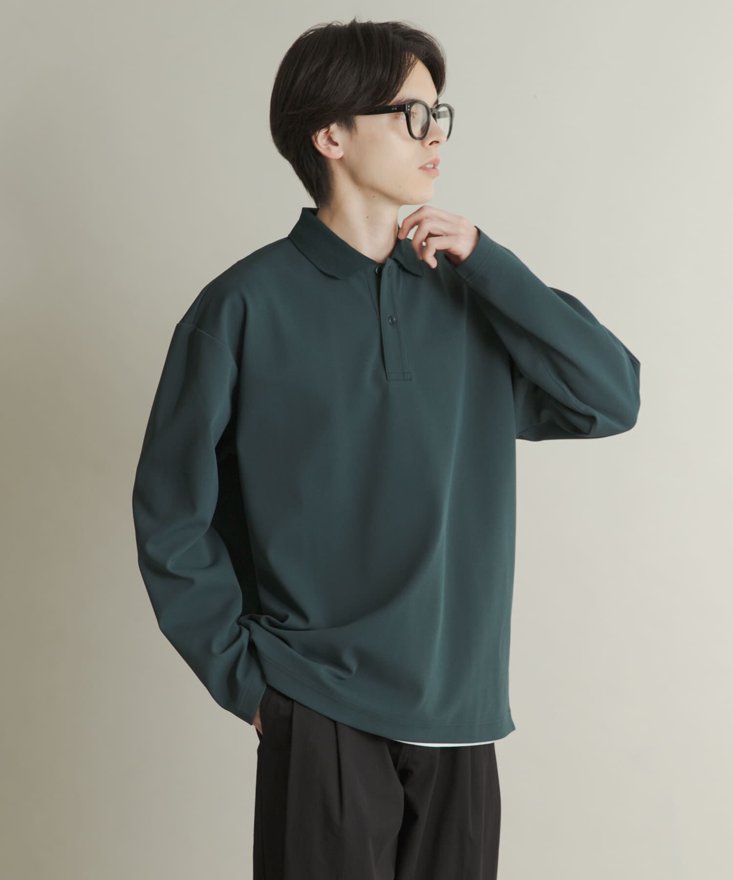 SENSE OF PLACE by URBAN RESEARCH「カノコルーズロングスリーブポロシャツ」|ポロシャツ|