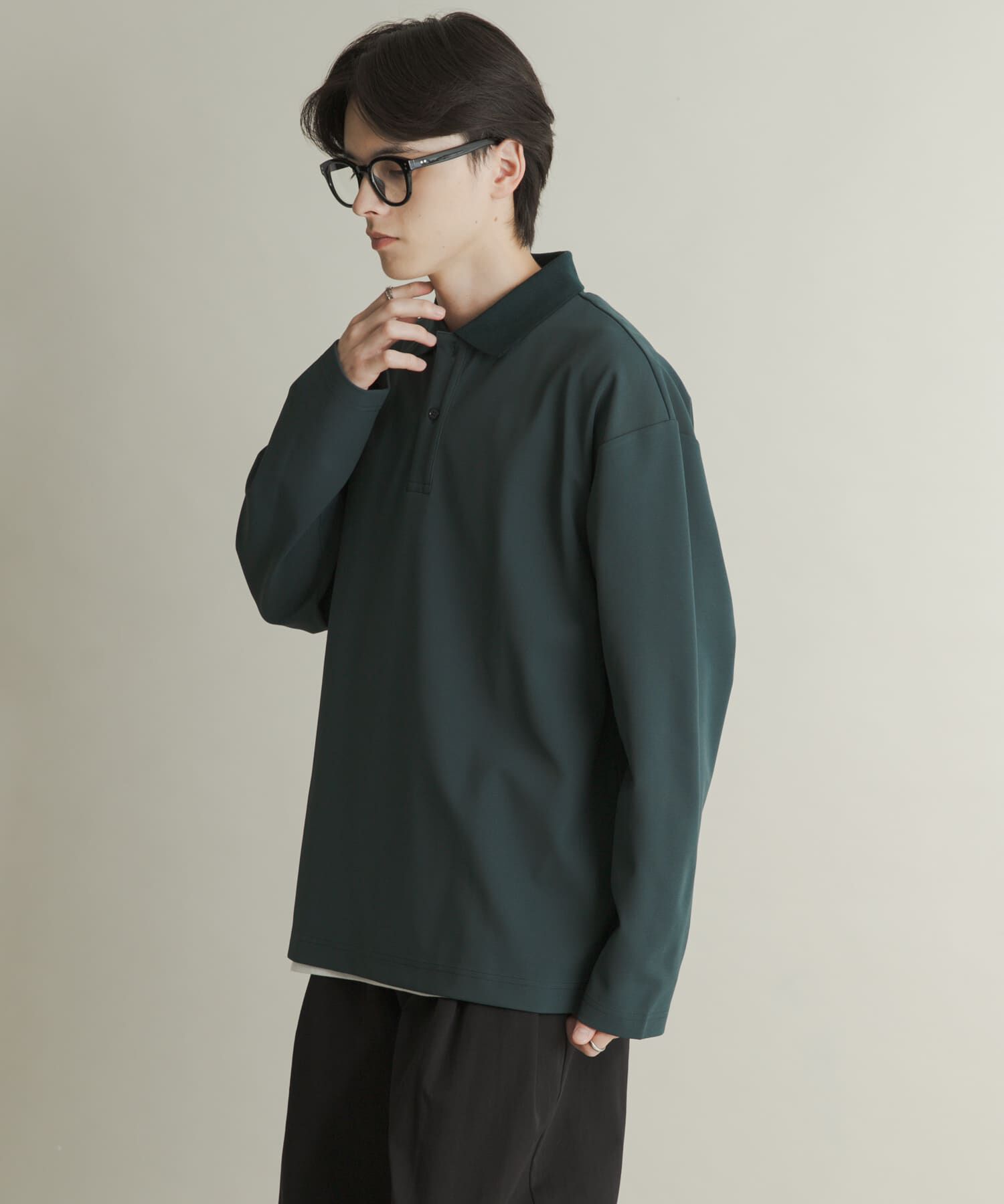 SENSE OF PLACE by URBAN RESEARCH「カノコルーズロングスリーブポロシャツ」|ポロシャツ|