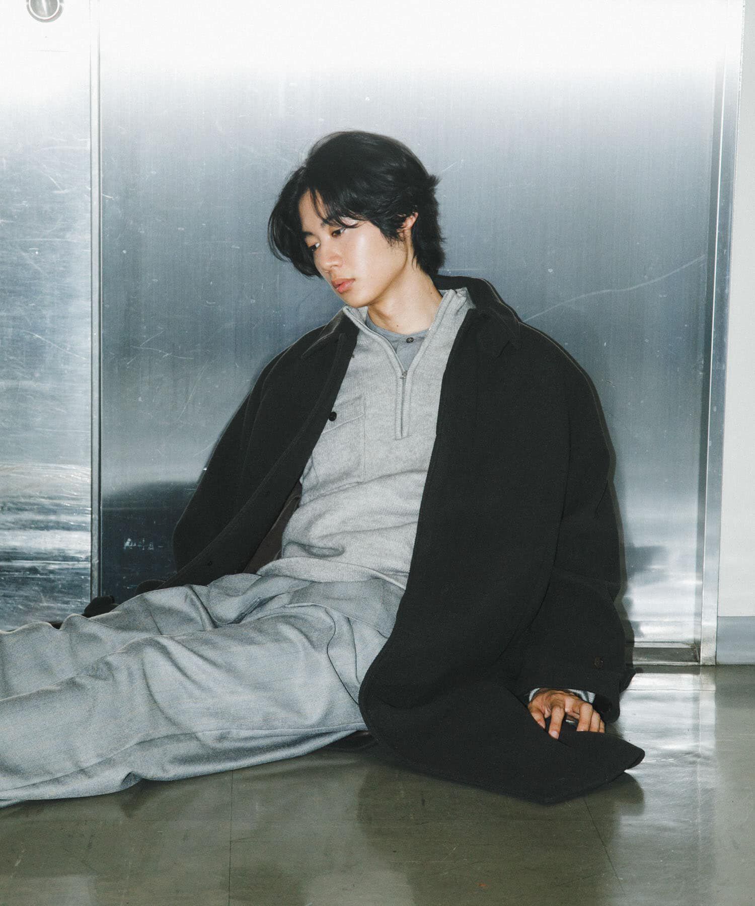 SENSE OF PLACE by URBAN RESEARCH「『ユニセックス』バルマカーンルーズコート」|ノーカラーコート|