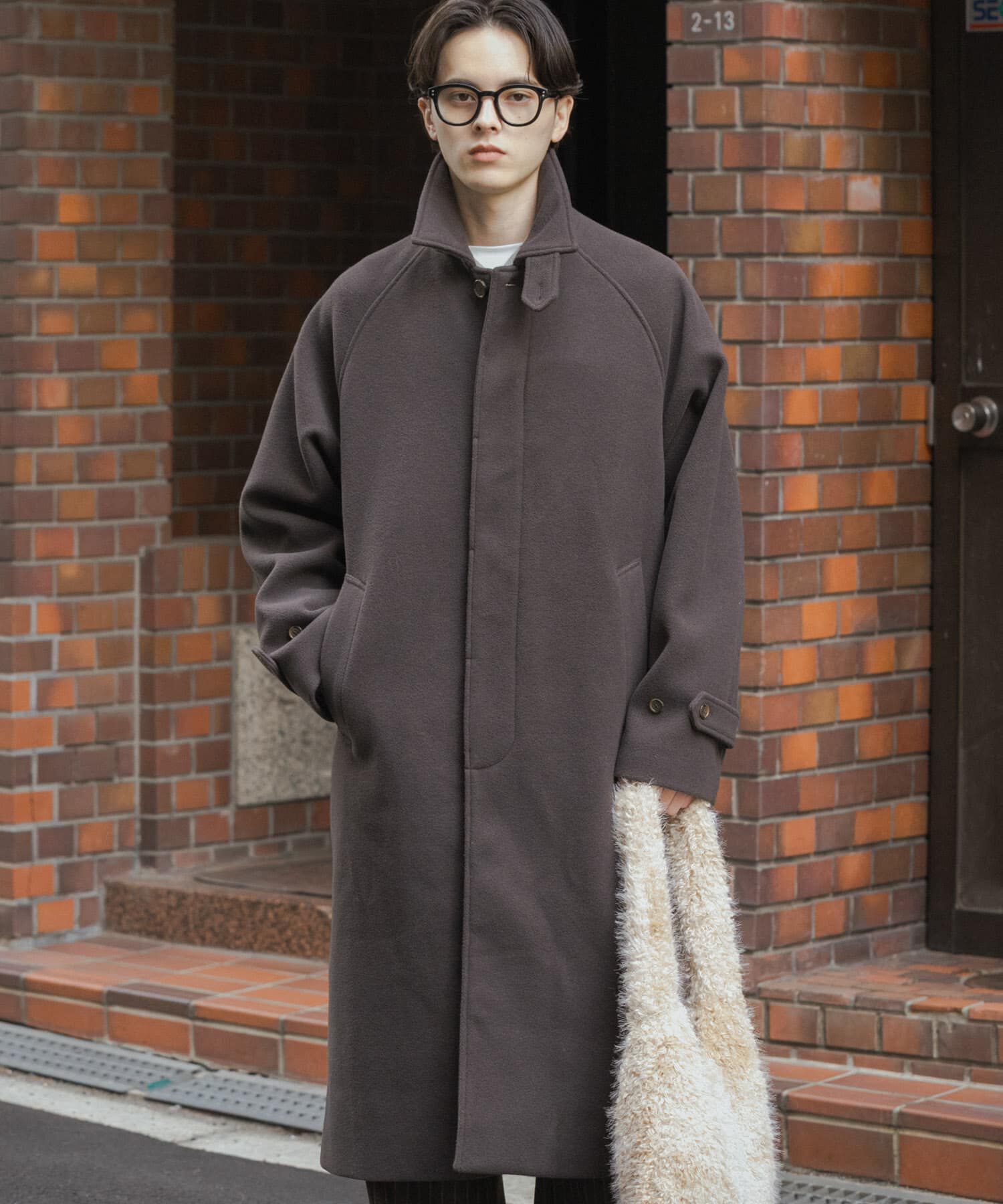 SENSE OF PLACE by URBAN RESEARCH「『ユニセックス』バルマカーンルーズコート」|ノーカラーコート|