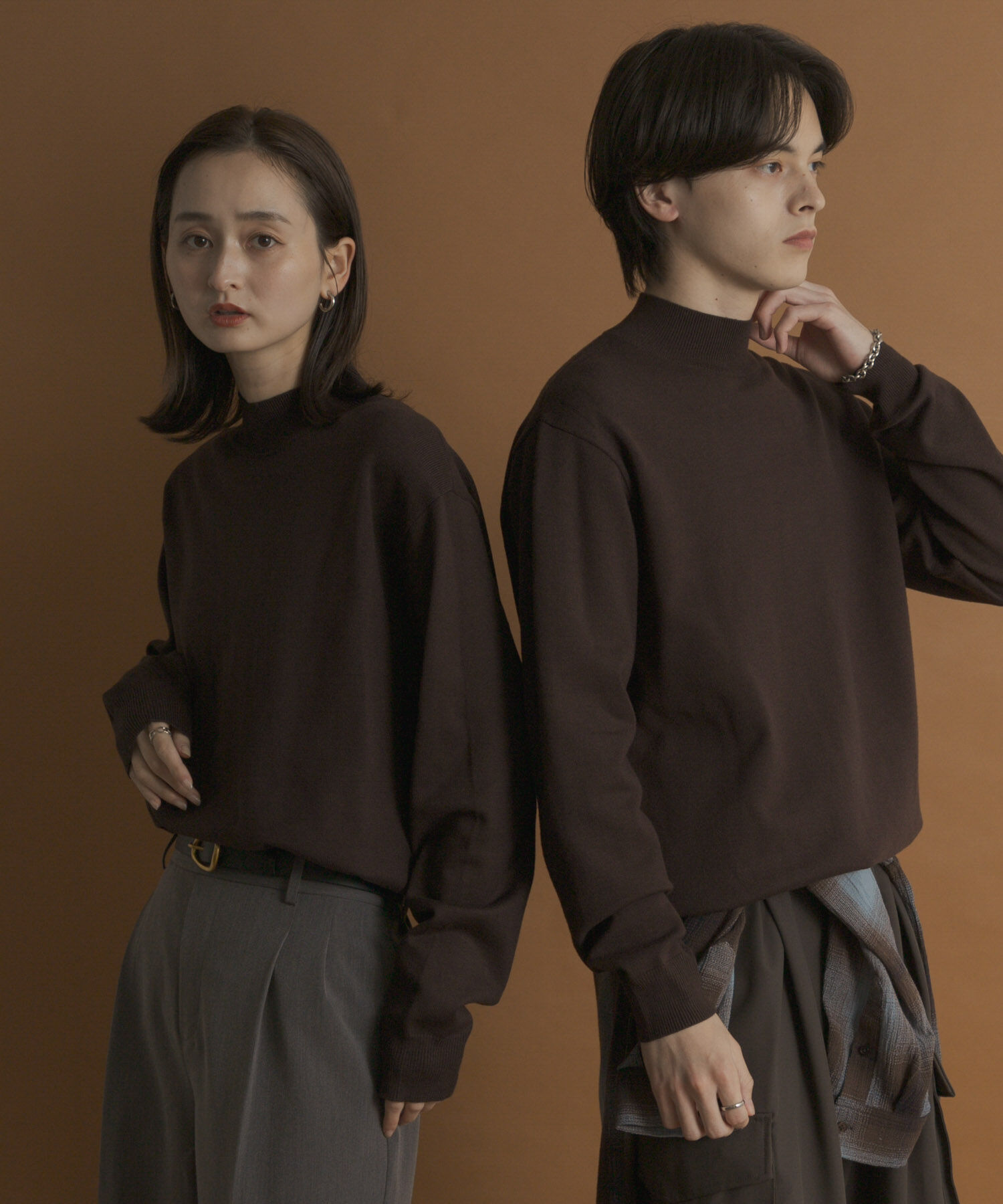 SENSE OF PLACE by URBAN RESEARCH「『一部WEB限定カラー』『洗濯可/毛玉防止』ストレッチモックネックニット」|ニット・セーター|