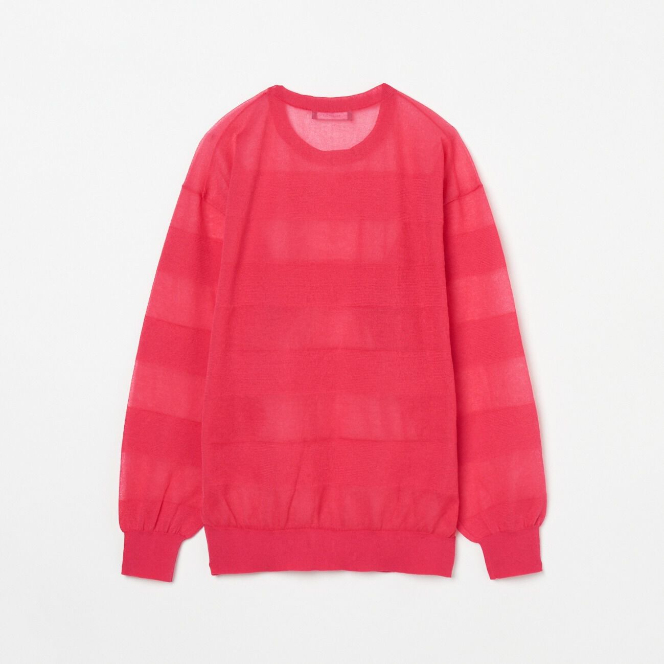 HELIOPOLE「HELIOPOLE SHEER BORDER CREW NECK」|ニット・セーター|