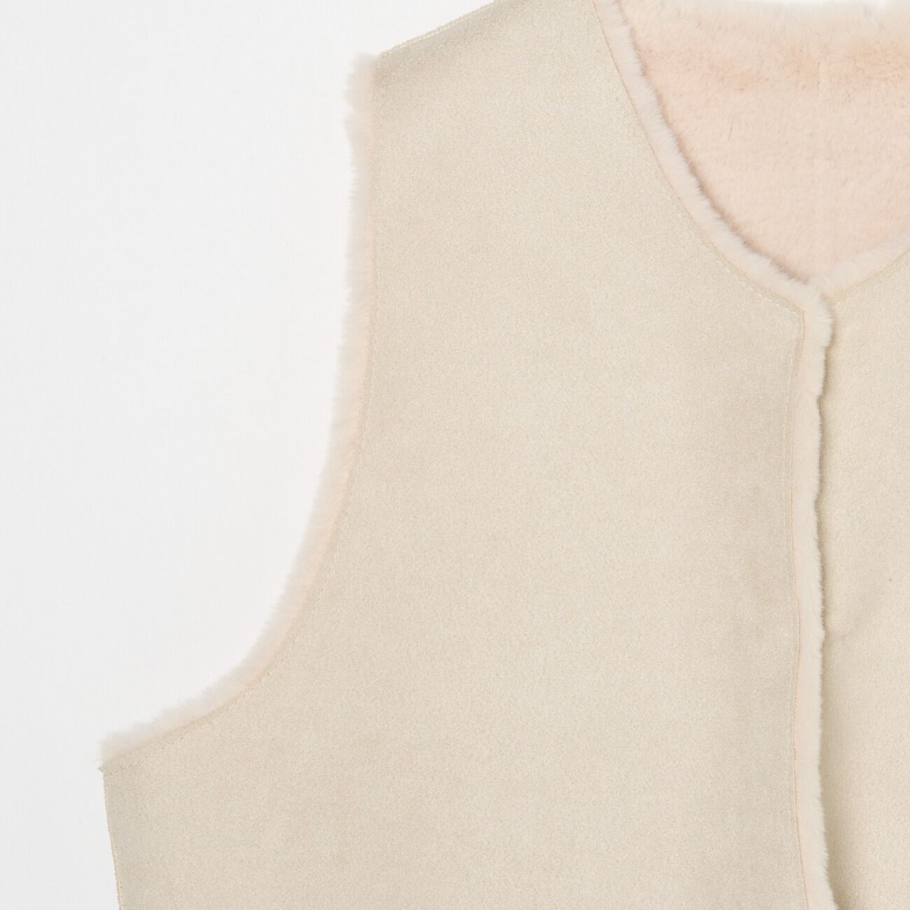 HELIOPOLE「HELIOPOLE FAKE MOUTON CROPPED GILET」|ベスト・ジレ|