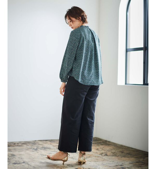 le.coeur blanc「幾何柄スカーフタイブラウス」|シャツ・ブラウス|