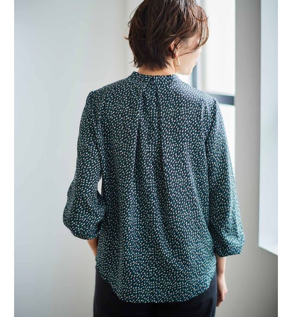 le.coeur blanc「幾何柄スカーフタイブラウス」|シャツ・ブラウス|