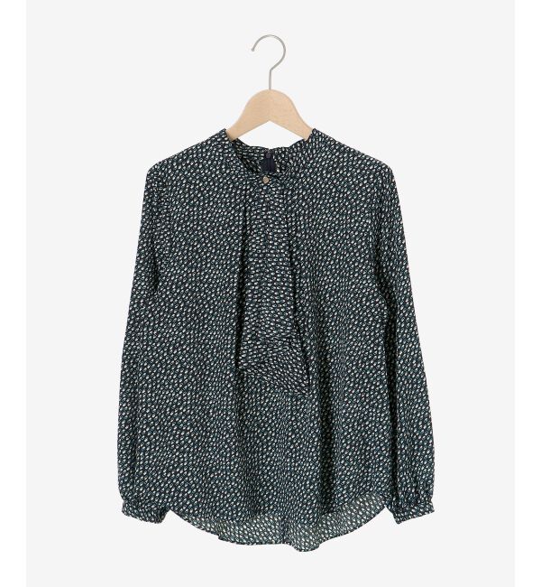 le.coeur blanc「幾何柄スカーフタイブラウス」|シャツ・ブラウス|