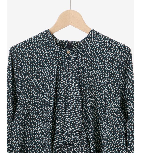 le.coeur blanc「幾何柄スカーフタイブラウス」|シャツ・ブラウス|