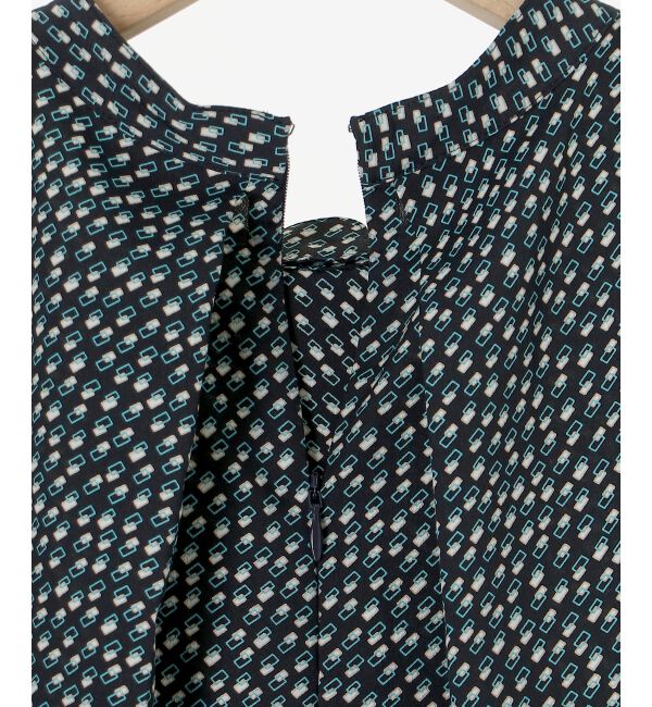 le.coeur blanc「幾何柄スカーフタイブラウス」|シャツ・ブラウス|