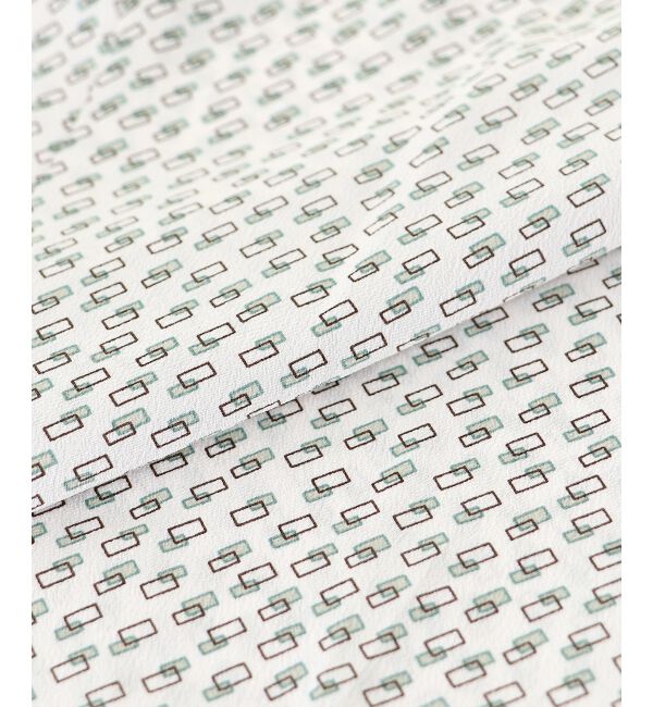 le.coeur blanc「幾何柄スカーフタイブラウス」|シャツ・ブラウス|