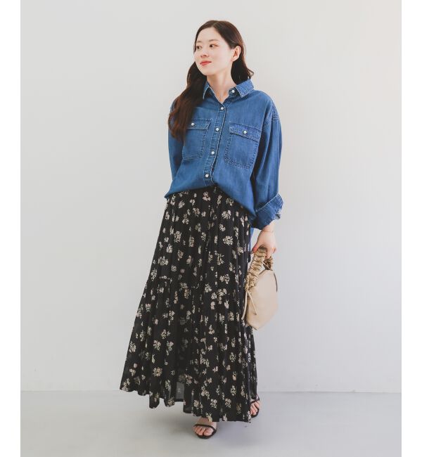  「《手洗い可能》Fanakaレトロフラワースカート」|スカート|