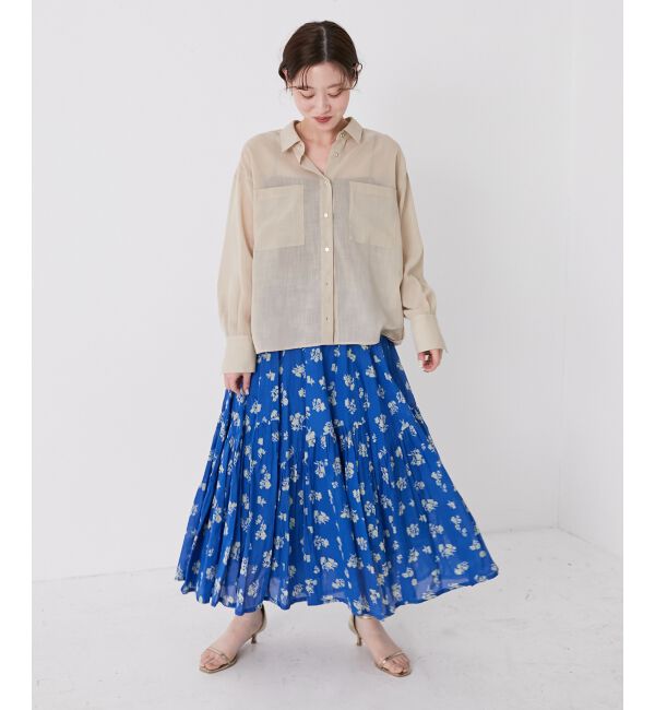  「《手洗い可能》Fanakaレトロフラワースカート」|スカート|