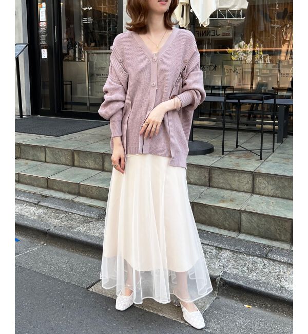  「チュールレイヤードシアースカート」|スカート|