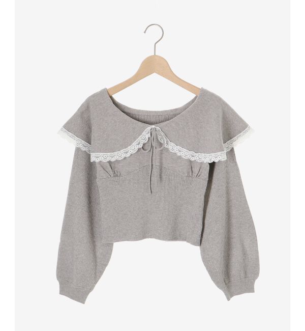 MAJESTICLEGON「レースカラー2WAYニット」|ニット・セーター|