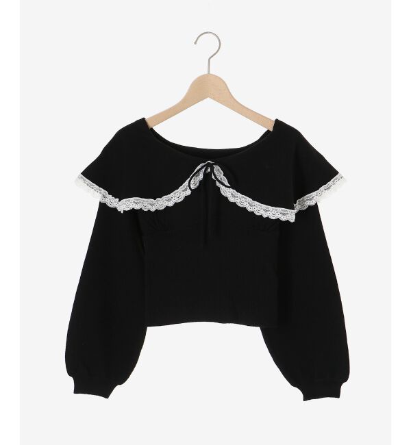 MAJESTICLEGON「レースカラー2WAYニット」|ニット・セーター|