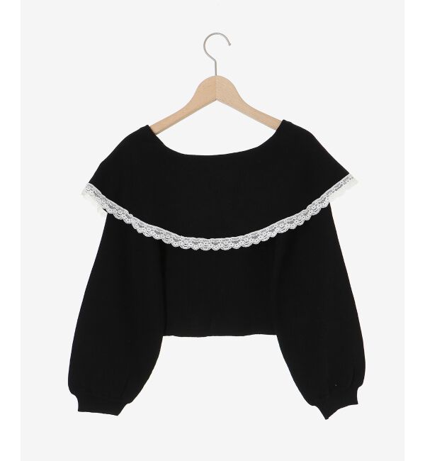 MAJESTICLEGON「レースカラー2WAYニット」|ニット・セーター|