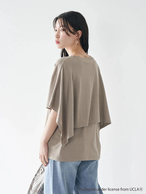 earth music&ecology「別注 UCLA バックフリルTシャツ」|Tシャツ・カットソー|