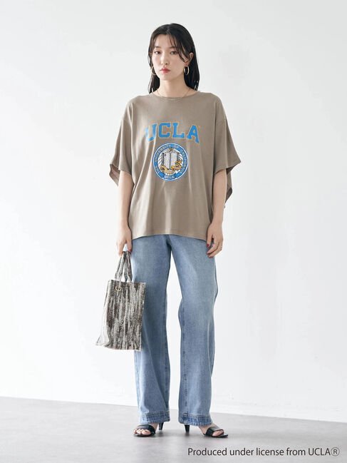 earth music&ecology「別注 UCLA バックフリルTシャツ」|Tシャツ・カットソー|