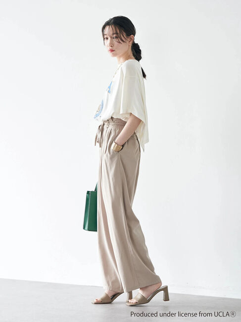 earth music&ecology「別注 UCLA バックフリルTシャツ」|Tシャツ・カットソー|