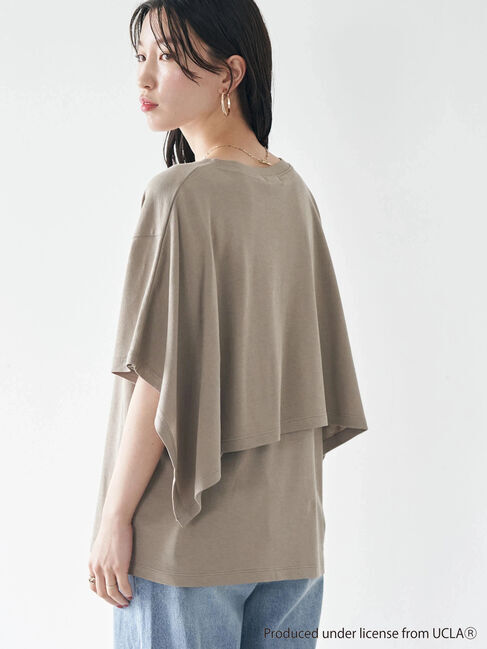 earth music&ecology「別注 UCLA バックフリルTシャツ」|Tシャツ・カットソー|