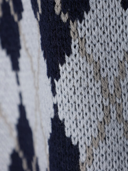 earth music&ecology「アーガイルニットショートベスト」|ベスト・ジレ|