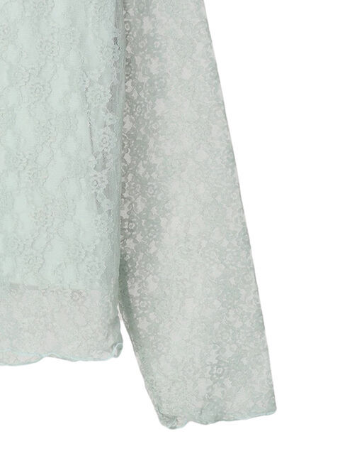 earth music&ecology「レースドッキングプルオーバー」|Tシャツ・カットソー|