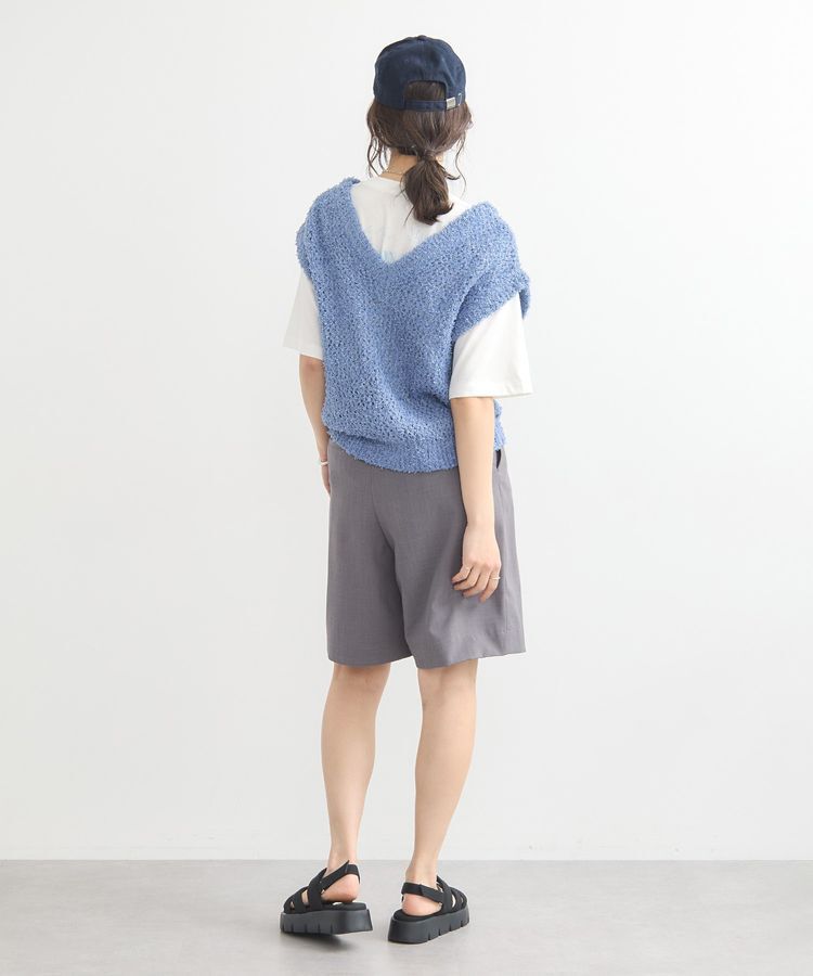 earth music&ecology「ファンシーヤーンベスト」|ベスト・ジレ|