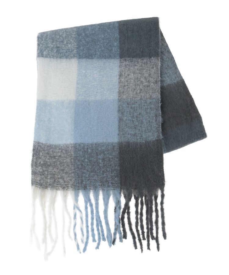 earth music&ecology「ブロックチェックマフラー」|マフラー|