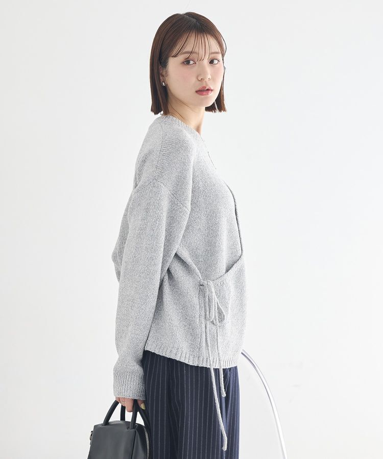 earth music&ecology「サイドリボンカシュクールニット」|ニット・セーター|