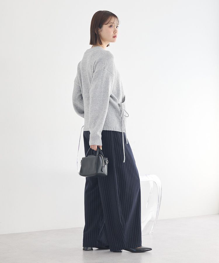 earth music&ecology「サイドリボンカシュクールニット」|ニット・セーター|