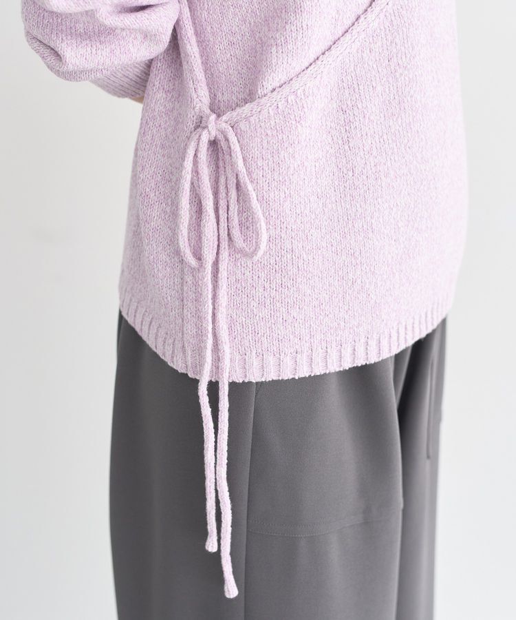 earth music&ecology「サイドリボンカシュクールニット」|ニット・セーター|