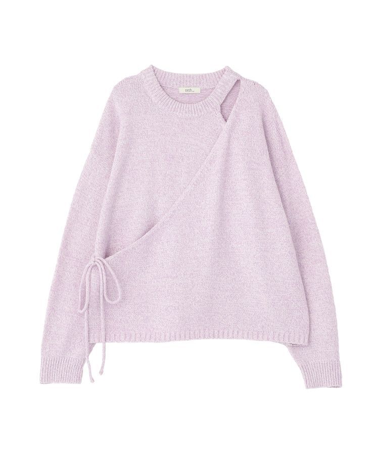 earth music&ecology「サイドリボンカシュクールニット」|ニット・セーター|