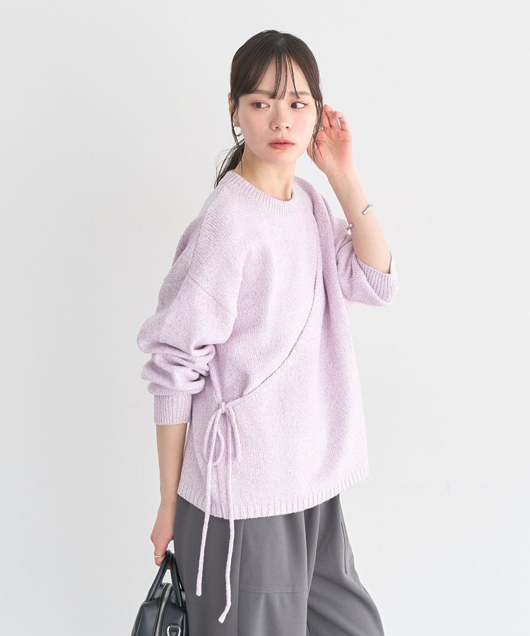 earth music&ecology「サイドリボンカシュクールニット」|ニット・セーター|