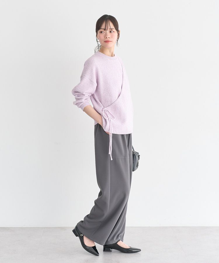 earth music&ecology「サイドリボンカシュクールニット」|ニット・セーター|