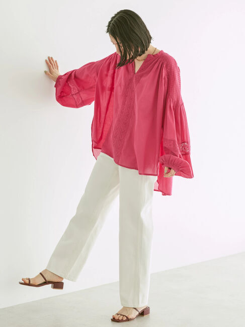 AMERICAN HOLIC「ショルダーピンタック袖ボリュームブラウス」|シャツ・ブラウス|