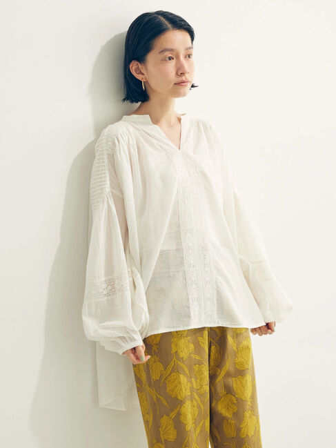 AMERICAN HOLIC「ショルダーピンタック袖ボリュームブラウス」|シャツ・ブラウス|