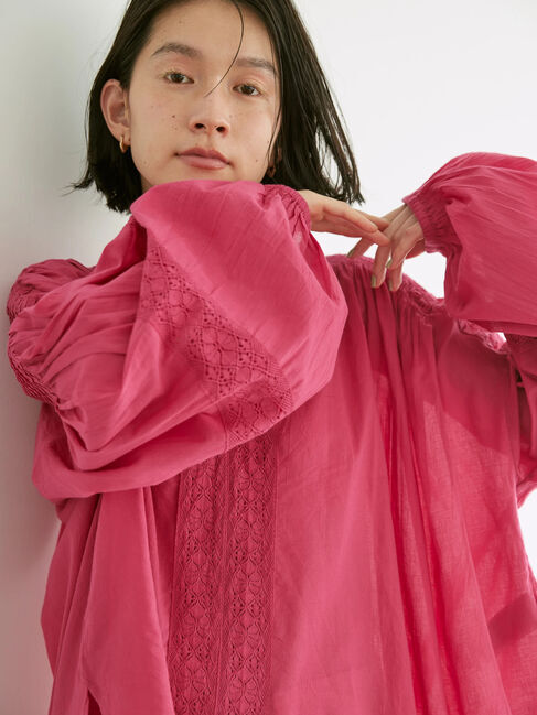 AMERICAN HOLIC「ショルダーピンタック袖ボリュームブラウス」|シャツ・ブラウス|