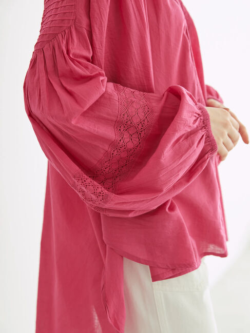 AMERICAN HOLIC「ショルダーピンタック袖ボリュームブラウス」|シャツ・ブラウス|