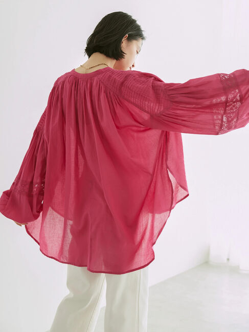 AMERICAN HOLIC「ショルダーピンタック袖ボリュームブラウス」|シャツ・ブラウス|