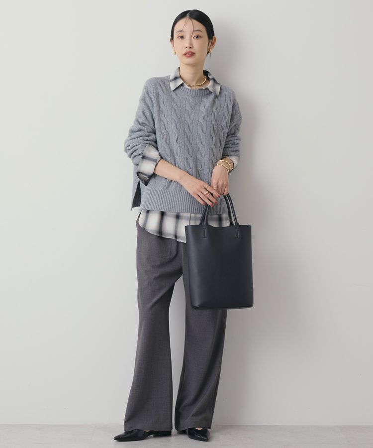 AMERICAN HOLIC「ミドルゲージケーブルニットプルオーバー」|ニット・セーター|