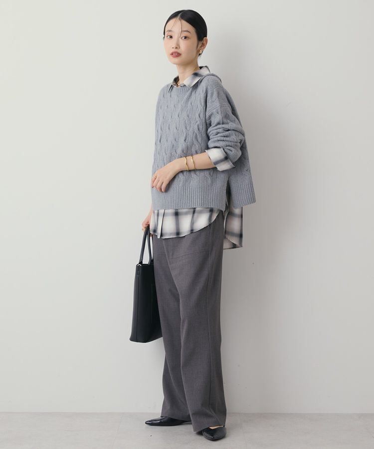 AMERICAN HOLIC「ミドルゲージケーブルニットプルオーバー」|ニット・セーター|