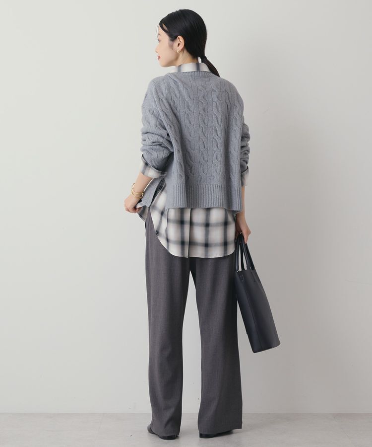 AMERICAN HOLIC「ミドルゲージケーブルニットプルオーバー」|ニット・セーター|