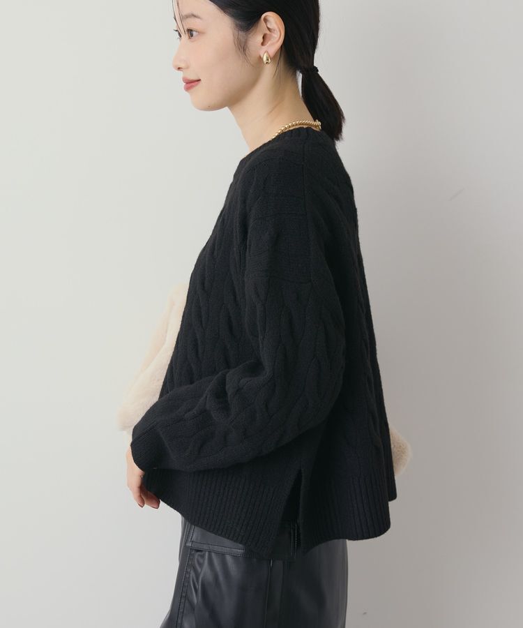 AMERICAN HOLIC「ミドルゲージケーブルニットプルオーバー」|ニット・セーター|