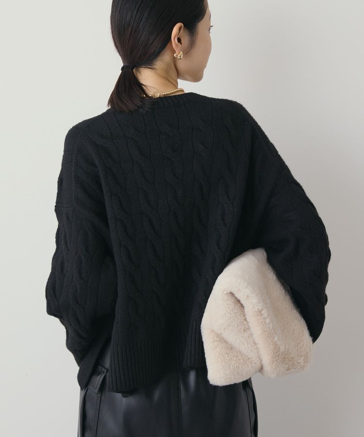 AMERICAN HOLIC「ミドルゲージケーブルニットプルオーバー」|ニット・セーター|