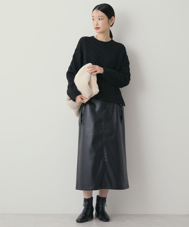 AMERICAN HOLIC「ミドルゲージケーブルニットプルオーバー」|ニット・セーター|