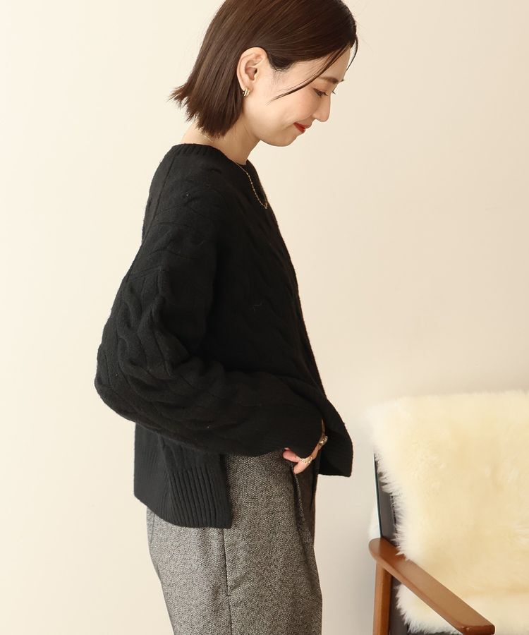 AMERICAN HOLIC「ミドルゲージケーブルニットプルオーバー」|ニット・セーター|