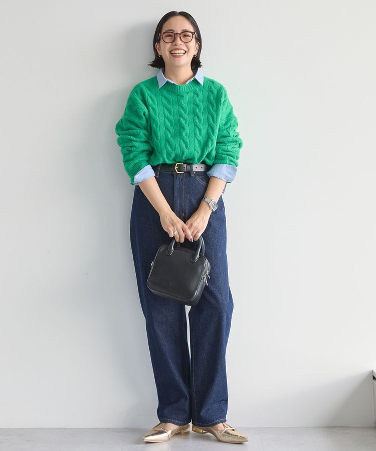 AMERICAN HOLIC「ミドルゲージケーブルニットプルオーバー」|ニット・セーター|