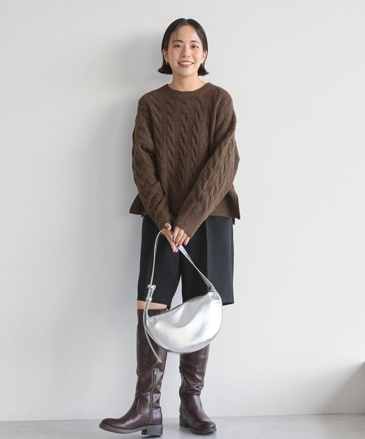 AMERICAN HOLIC「ミドルゲージケーブルニットプルオーバー」|ニット・セーター|